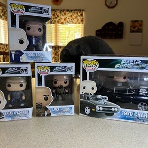 Funko Pop Rides #17, F&F 1970 Charger w/ #275 Dom, #276 Brian, #277 Luke Hobbs